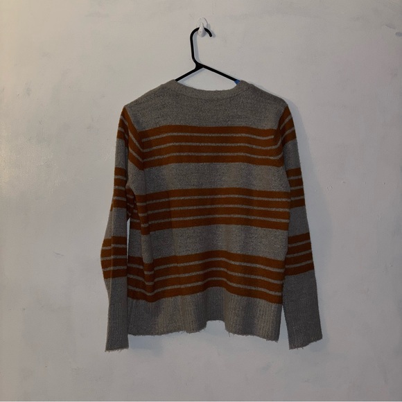 Jason Maxwell Gray and Brown Striped Cardigan women’s XL - Picture 7 of 7